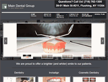 Tablet Screenshot of dentistryflushing.com